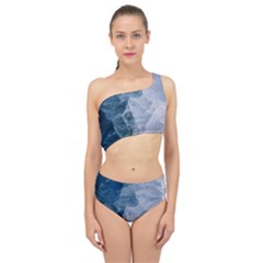 Blue Waves Spliced Up Two Piece Swimsuit by goljakoff