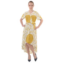 Sun Front Wrap High Low Dress by goljakoff