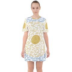 Sunshine Sixties Short Sleeve Mini Dress by goljakoff