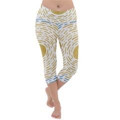 Sunshine Lightweight Velour Capri Yoga Leggings by goljakoff