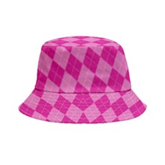 Pink Diamond Pattern Bucket Hat by ArtsyWishy