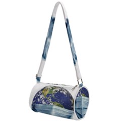 Earth With Face Mask Pandemic Concept Mini Cylinder Bag by dflcprintsclothing