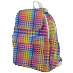 Digital Paper Stripes Rainbow Colors Top Flap Backpack by HermanTelo