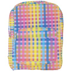 Digital Paper Stripes Rainbow Colors Full Print Backpack by HermanTelo