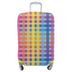 Digital Paper Stripes Rainbow Colors Luggage Cover (medium)