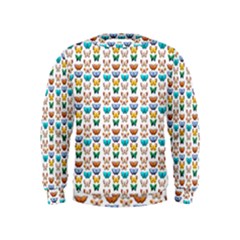 Butterfly Digital Paper Lace Kids  Sweatshirt