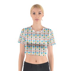 Butterfly Digital Paper Lace Cotton Crop Top