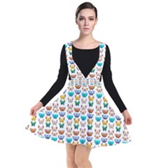 Butterfly Digital Paper Lace Plunge Pinafore Dress