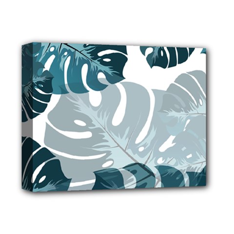 Monstera Leaves Background Deluxe Canvas 14  X 11  (stretched) by Alisyart