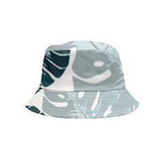 Monstera Leaves Background Inside Out Bucket Hat (kids)