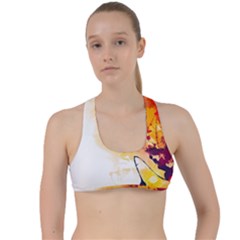 Autumn Criss Cross Racerback Sports Bra by goljakoff