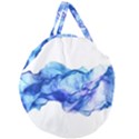 Blue smoke Giant Round Zipper Tote View2