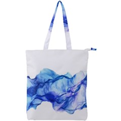 Blue Smoke Double Zip Up Tote Bag by goljakoff