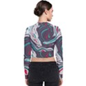 Vector Vivid Marble Pattern 1 Long Sleeve Zip Up Bomber Jacket View2