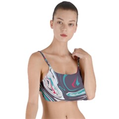 Vector Vivid Marble Pattern 1 Layered Top Bikini Top  by goljakoff