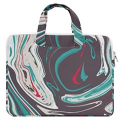 Vector Vivid Marble Pattern 1 Double Pocket Laptop Bag by goljakoff