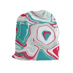 Vivid Marble Pattern Drawstring Pouch (xl) by goljakoff