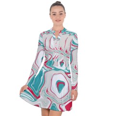 Vivid Marble Pattern Long Sleeve Panel Dress by goljakoff