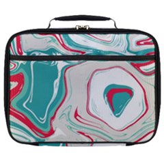 Vivid Marble Pattern Full Print Lunch Bag by goljakoff