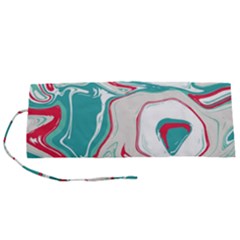 Vivid Marble Pattern Roll Up Canvas Pencil Holder (s) by goljakoff