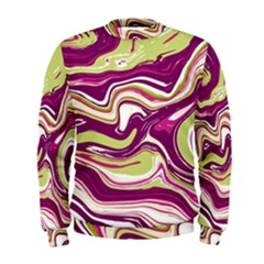 Purple Vivid Marble Pattern Men s Sweatshirt by goljakoff