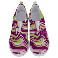 Purple Vivid Marble Pattern No Lace Lightweight Shoes by goljakoff