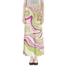 Vector Vivid Marble Pattern 6 Full Length Maxi Skirt by goljakoff