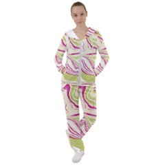 Vector Vivid Marble Pattern 6 Women s Tracksuit