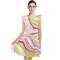 Vector Vivid Marble Pattern 6 Tie Up Tunic Dress by goljakoff