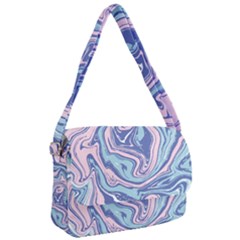Blue Vivid Marble Pattern 10 Courier Bag by goljakoff