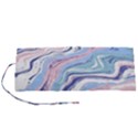 Rose and blue Vivid Marble Pattern 11 Roll Up Canvas Pencil Holder (S) View1