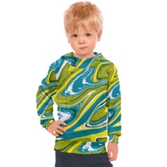 Vector Vivid Marble Pattern 13 Kids  Hooded Pullover by goljakoff