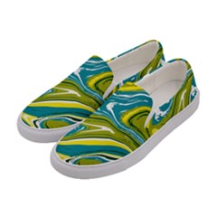 Vector Vivid Marble Pattern 13 Women s Canvas Slip Ons by goljakoff