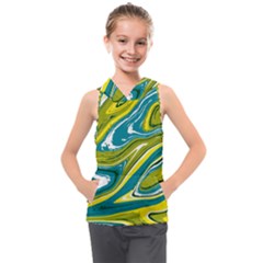 Vector Vivid Marble Pattern 13 Kids  Sleeveless Hoodie by goljakoff