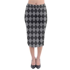 Black Diamonds Midi Pencil Skirt