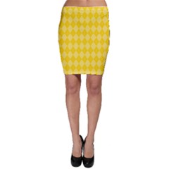 Yellow Diamonds Bodycon Skirt by ArtsyWishy