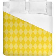 Yellow Diamonds Duvet Cover (king Size)