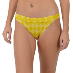 Yellow Diamonds Band Bikini Bottom by ArtsyWishy