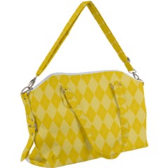 Yellow Diamonds Canvas Crossbody Bag by ArtsyWishy