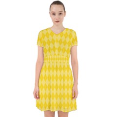 Yellow Diamonds Adorable In Chiffon Dress