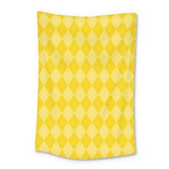 Yellow Diamonds Small Tapestry by ArtsyWishy