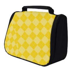Yellow Diamonds Full Print Travel Pouch (small) by ArtsyWishy