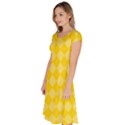 Yellow Diamonds Classic Short Sleeve Dress View2