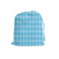 Baby Blue Design Drawstring Pouch (large) by ArtsyWishy