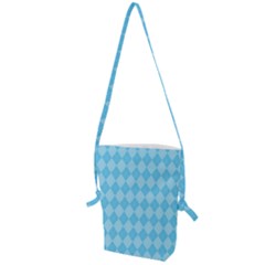 Baby Blue Design Folding Shoulder Bag