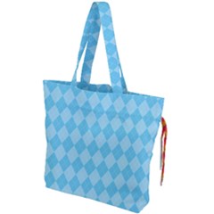 Baby Blue Design Drawstring Tote Bag