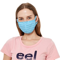 Baby Blue Design Crease Cloth Face Mask (Adult)