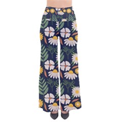 Flower Grey Pattern Floral So Vintage Palazzo Pants