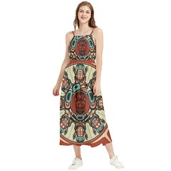 Grateful-dead-pacific-northwest-cover Boho Sleeveless Summer Dress by Sapixe