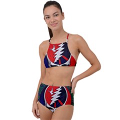 Grateful Dead - High Waist Tankini Set by Sapixe